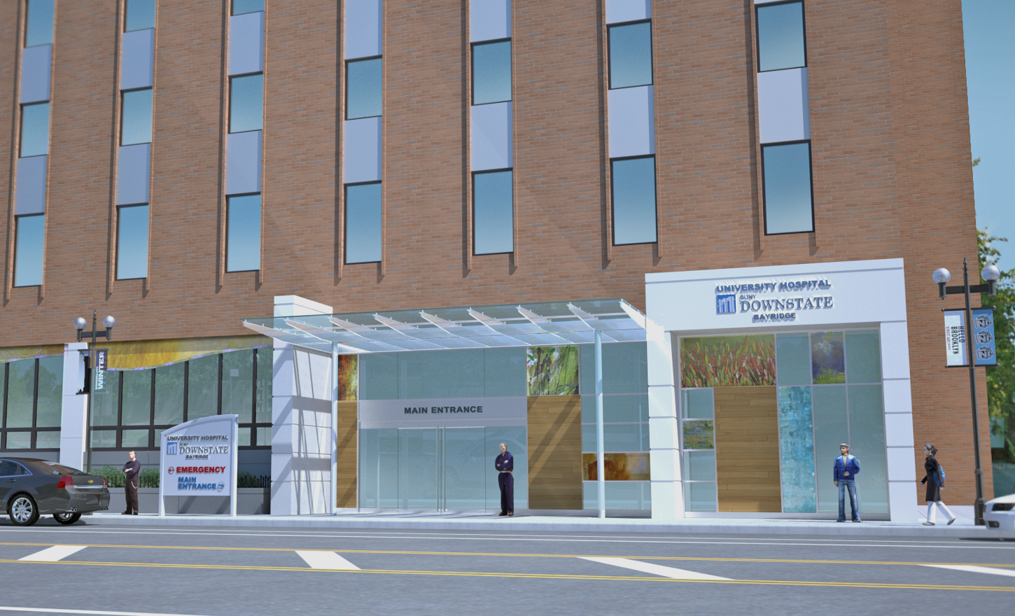 SUNY Downstate Medical Center at Bay Ridge Hospital New Entrance